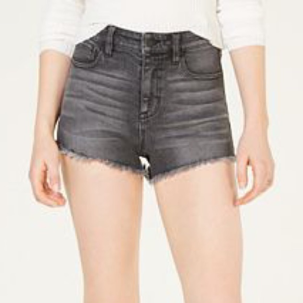 Black Denim Shorts